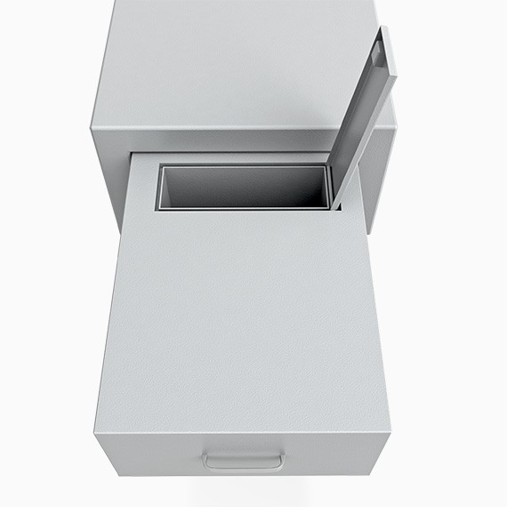 DS3D095S627IS - Deposit-Wertschutzschrank D-III, Schublade rückseitig überstehend ohne Schloss