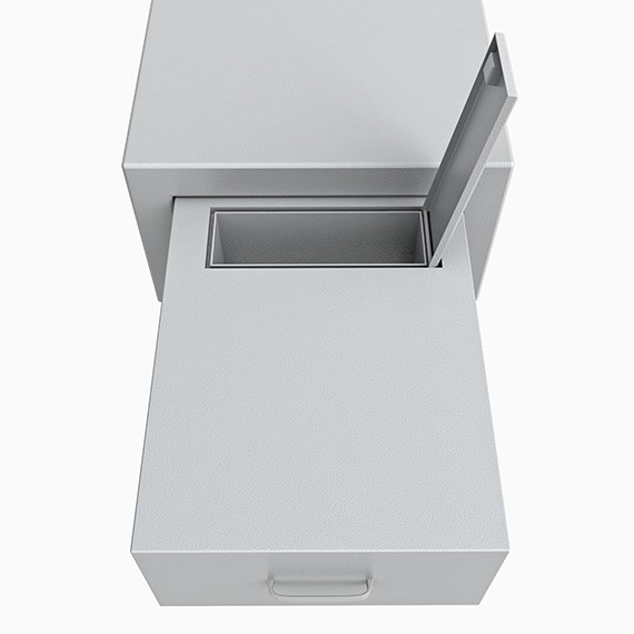 DS3D130S762IS - Deposit-Wertschutzschrank D-III, Schublade rückseitig überstehend ohne Schloss